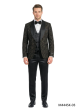 Black Suit Mens Velvet Jacket Double Breasted Vest