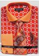 Avanti Uomo Men's Outlet French Cuff Dress Shirt Set - Printed Pattern