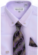 Karl Knox Men's French Cuff Fashion Shirt Set - Collar Bar