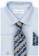 Karl Knox Men's French Cuff Fashion Shirt Set - Checker