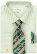 Karl Knox Men's French Cuff Fashion Shirt Set - Checker