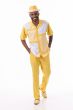 Montique Men's 2 Piece Short Sleeve Walking Suit - Houndstooth