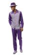 CCO Men's Long Sleeve 2 Piece Walking Suit - Textured Stripes