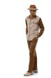 CCO Men's 2 Piece Long Sleeve Walking Suit - Sleek Plaid