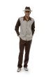 CCO Men's 2 Piece Long Sleeve Walking Suit - Textured Plaid