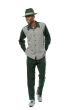 CCO Men's 2 Piece Long Sleeve Walking Suit - Textured Plaid