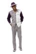 CCO Men's 2 Piece Long Sleeve Walking Suit - Checker Pattern
