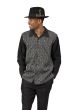 White Trimmed Men's Long Sleeve Walking Suit