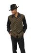 Black/Taupe 2-Tone Men's Walking Suit