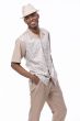 Beige Men's Leisure Suit Matching Sets for Guys