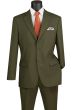 CCO Men's 2 Piece Poplin Outlet Suit - 2 Button Jacket
