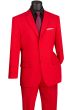 Vinci Men's 2 Piece Poplin Discount Suit - Big and Tall Sizes