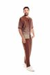 Silversilk Men's 2 Piece Short Sleeve Walking Suit - Triangle Gradient