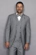 Statement Men's 3 Piece 100% Wool Suit - Elegant Solid