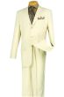 CCO Men's 2 Piece Poplin Outlet Suit - 3 Button Jacket