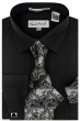 Karl Knox Men's French Cuff Shirt Set - Exciting Jacquard