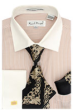 Karl Knox Men's French Cuff Shirt Set - Elegant Flowers