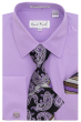 Karl Knox Men's French Cuff Shirt Set - Layered Patterns