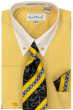 Karl Knox Men's French Cuff Shirt Set - Patterned Stripes