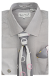 Karl Knox Men's French Cuff Shirt Set - Circle Stripe