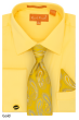 Karl Knox Men's French Cuff Shirt Set - Vibrant Jacquard