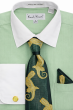 Sage Green Mens Dress Shirts Button Up Shirt for Men