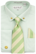 Sage Button Down Dress Shirt For Men Tie Bar