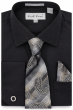 Black Dress Shirt Button Down Shirt Tie and Pocket Square