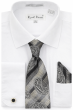 White Dress Shirt Button Down Shirt Tie and Pocket Square