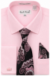 Pink Mens Dress Shirts Button Up Shirt for Men