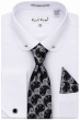 White Mens Dress Shirts Button Up Shirt for Men