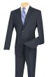 navy Mens Suits 2 Piece Suit Notch Lapel