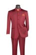 Vinci Men's 2 Piece Nehru Suit - 5 Button Fashion Style