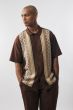 Silversilk Men's 2 Piece Short Sleeve Walking Suit - Knitted Pattern