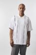 Silversilk Men's 2 Piece Short Sleeve Walking Suit - Subtle Stripe