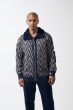 Silversilk Men's Sweater - Two Tone Zigzag