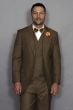 Statement Men's 3 Piece 100% Wool Suit - Elegant Solid