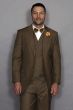 Statement Men's 3 Piece Wool Outlet Suit - Elegant Solid