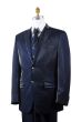 Canto Men's Outlet 3 Piece Fashion Suit - Rhinestone Accents
