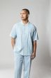 Silversilk Men's 2 Piece Short Sleeve Walking Suit - Solid Color Knit