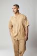 Silversilk Men's 2 Piece Short Sleeve Walking Suit - Solid Color Knit
