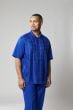 Silversilk Men's 2 Piece Short Sleeve Walking Suit - Solid Color Knit