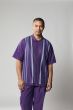 Silversilk Men's 2 Piece Short Sleeve Walking Suit - Zig-Zag Stripe Pattern