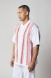 Silversilk Men's 2 Piece Short Sleeve Walking Suit - Zig-Zag Stripe Pattern