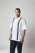 Silversilk Men's 2 Piece Short Sleeve Walking Suit - Fine Line Stripe