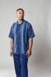 Silversilk Men's 2 Piece Short Sleeve Walking Suit - Fine Line Stripe