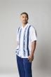 Silversilk Men's 2 Piece Short Sleeve Walking Suit - Wavy Stripe Pattern