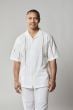 Stacy Adams Men's 2 Piece Linen Walking Suit - Cutout Stripe Shirt