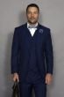 Statement Men's 3 Piece 100% Wool Suit - Elegant Solid
