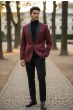 Burgundy Sport Coat Mens Blazer